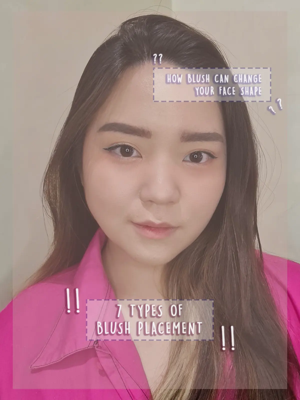 7 TYPES OF BLUSH PLACEMENT! 💖 Galeri diposting oleh evaniahamdani