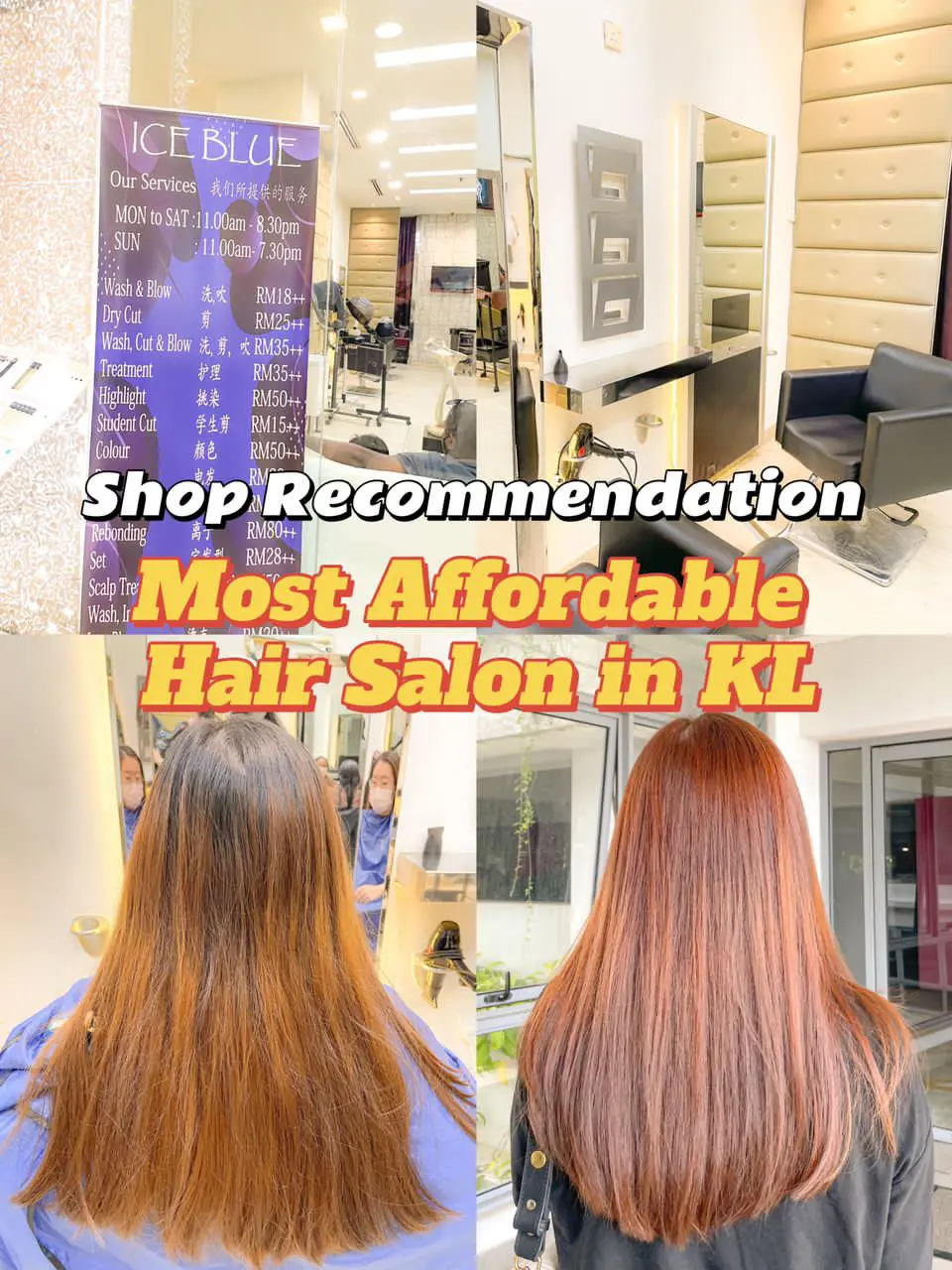 The most affordable hair salon in KL💇 Galeri disiarkan oleh Mimimika412 Lemon8