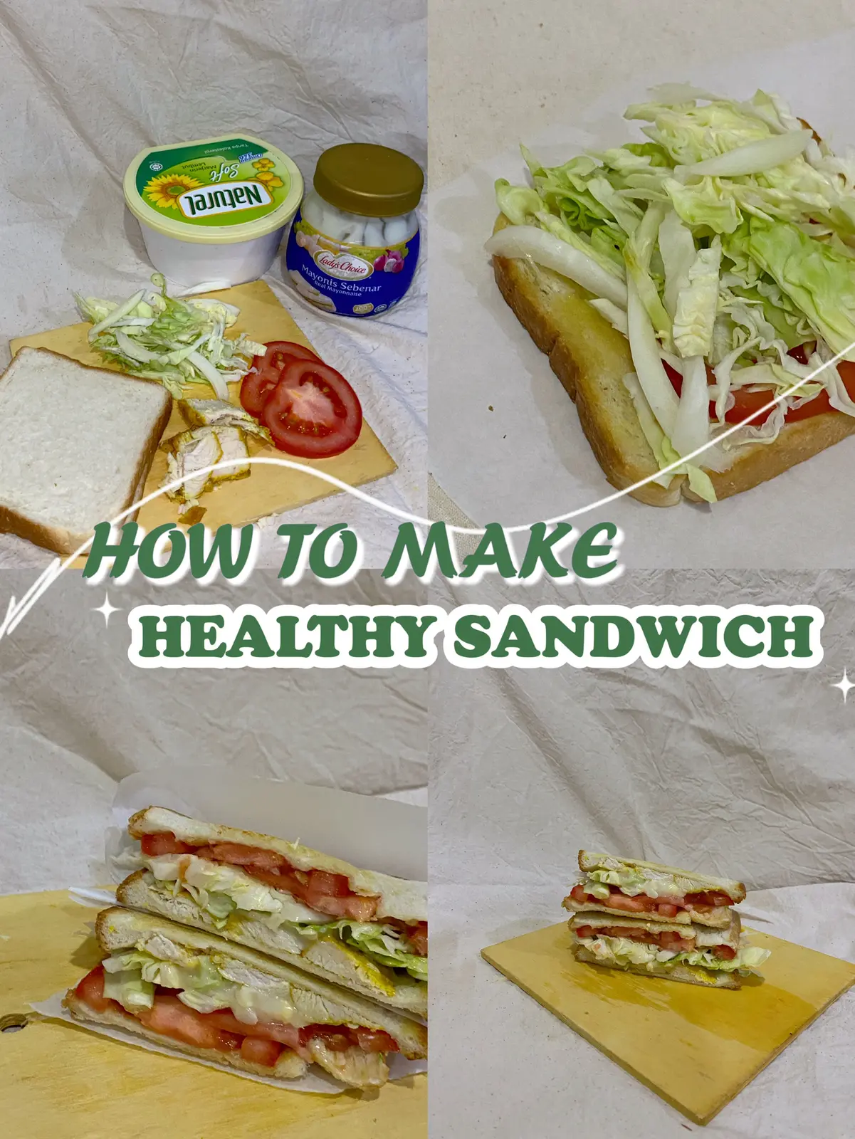 HOW TO MAKE HEALTHY SANDWICH | Galeri disiarkan oleh its’nsraem | Lemon8