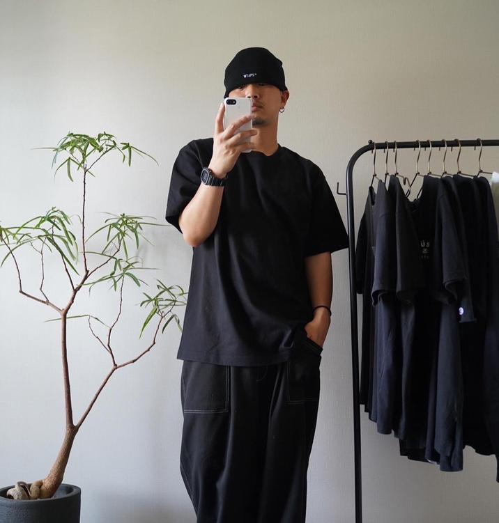 By Walid<br />メンズセンスシャツ INDIGO / light mahama  / size L main image 1