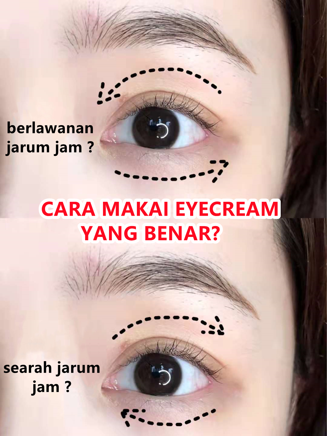 cara pakai eye cream